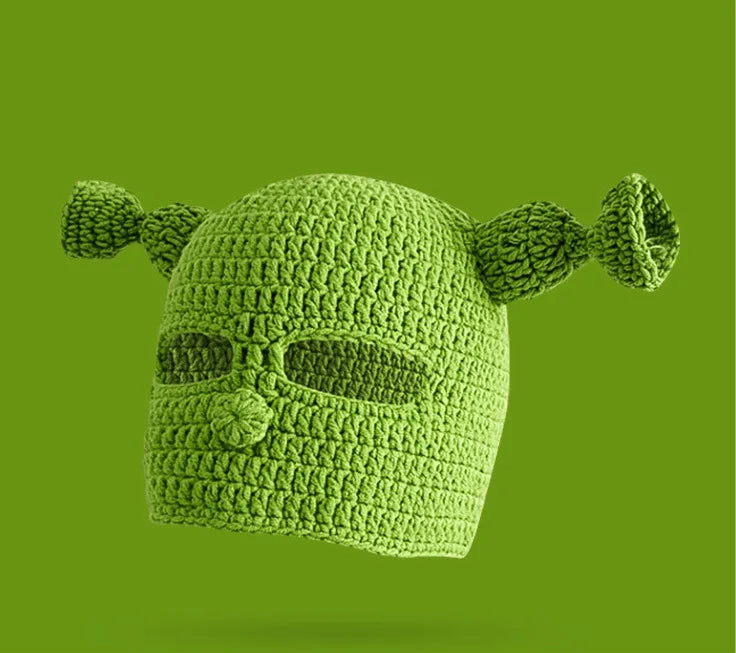 Knit Shrek Balaclava