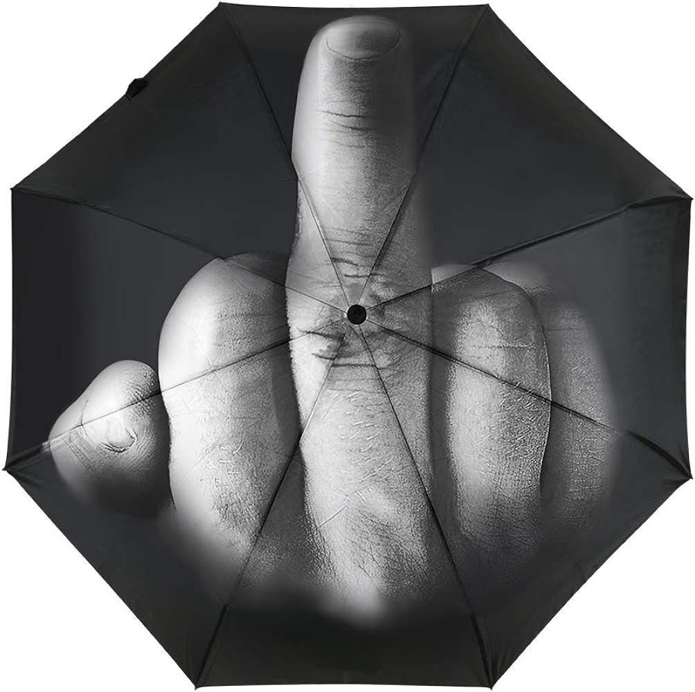 Middle Finger High Quality Folding Umbrella