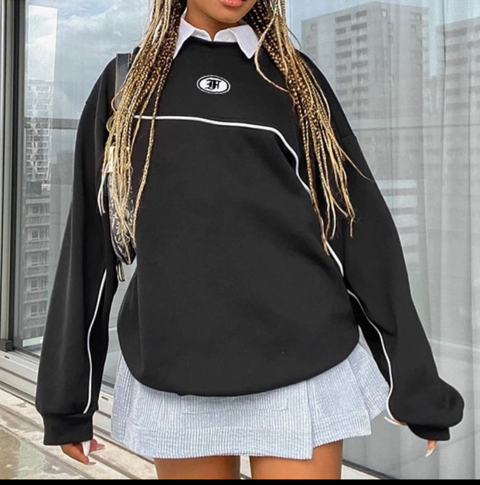 Oversized Vintage Sports Sweater