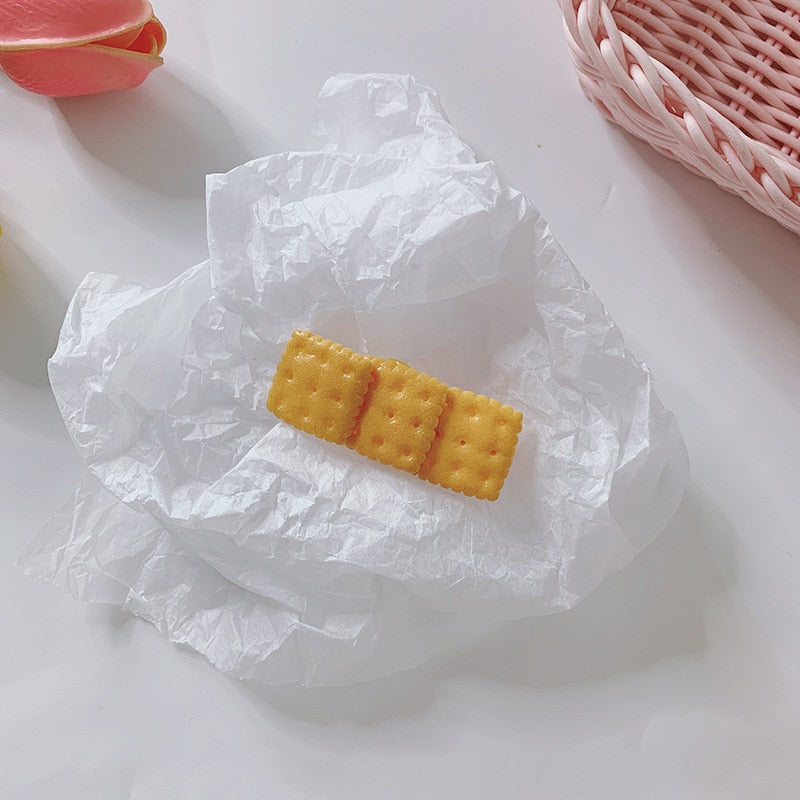 Biscuit Cookie Hair Clip