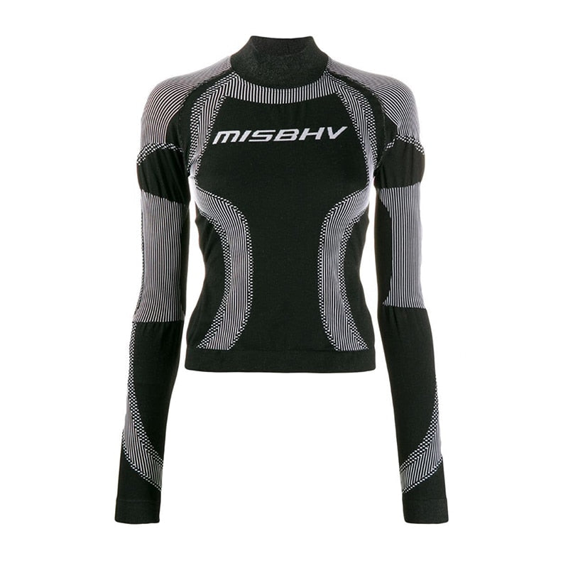 Turtleneck  Long Sleeve Sport Top