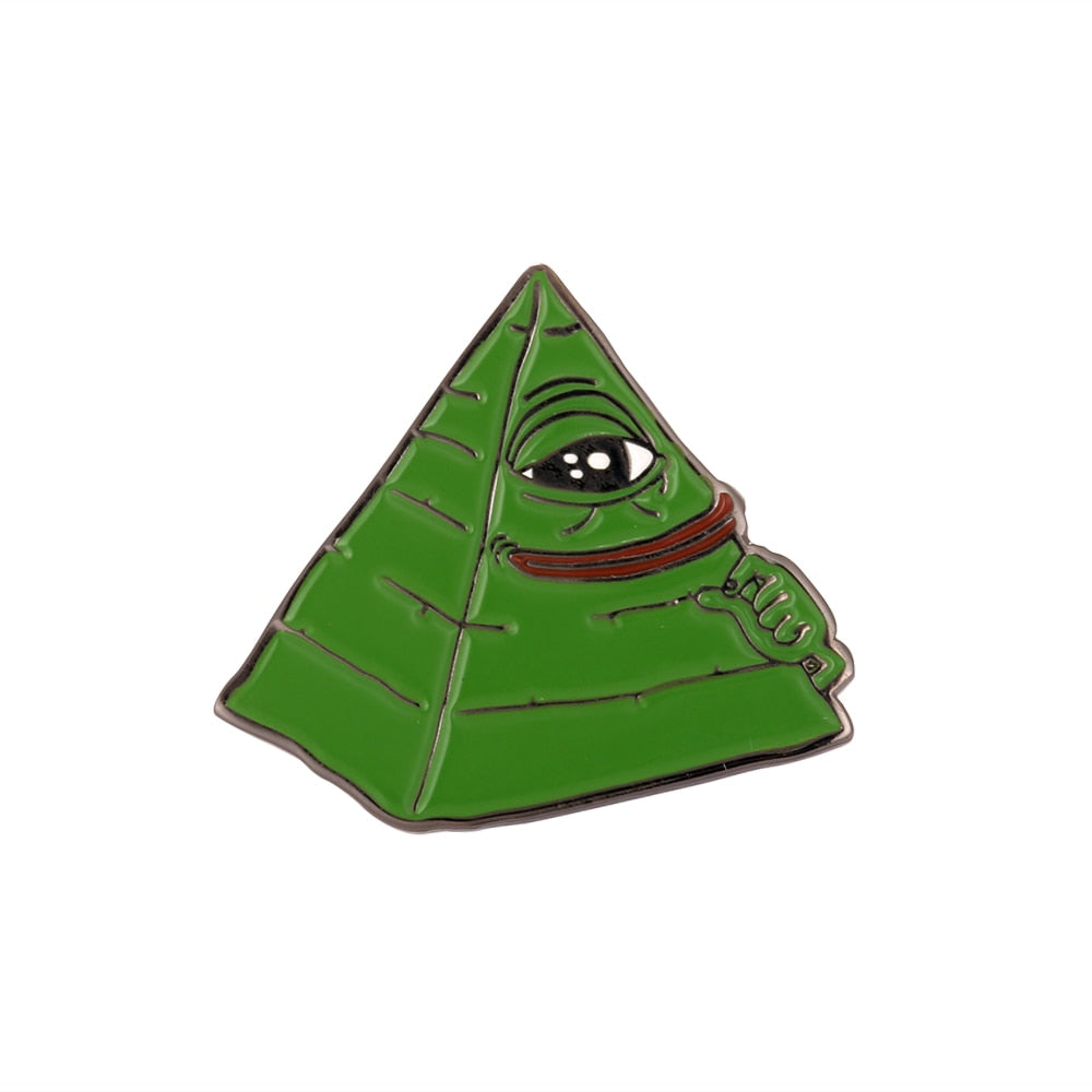 Pepe + Kermit Pins & Keychains