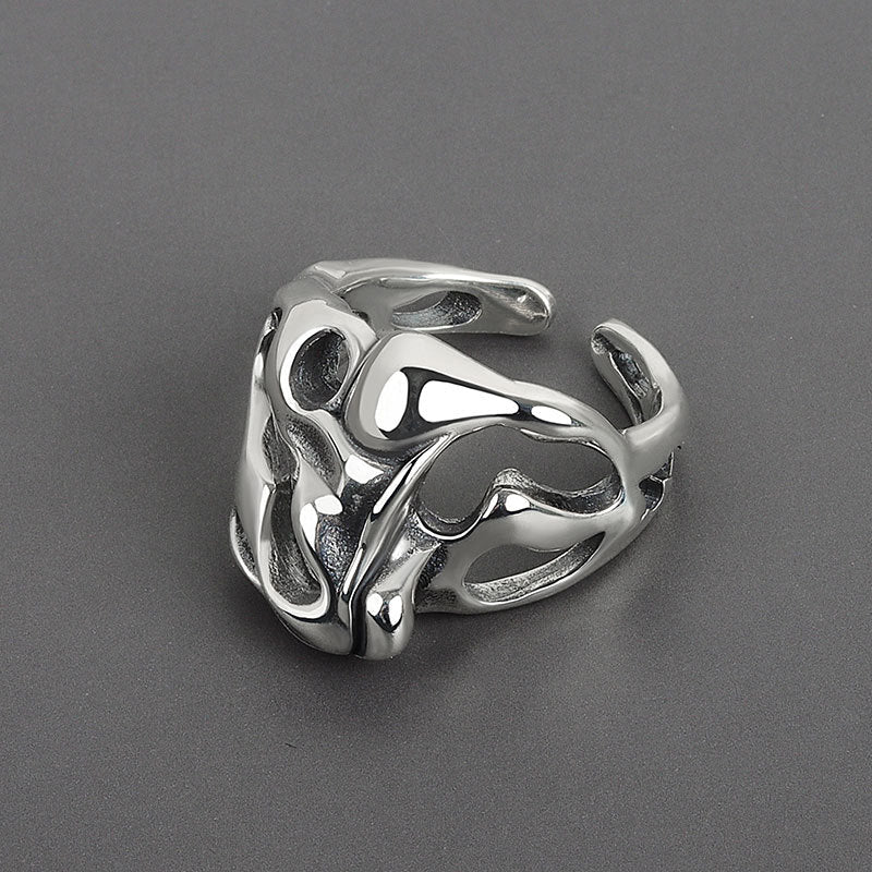 Molten Silver Ring