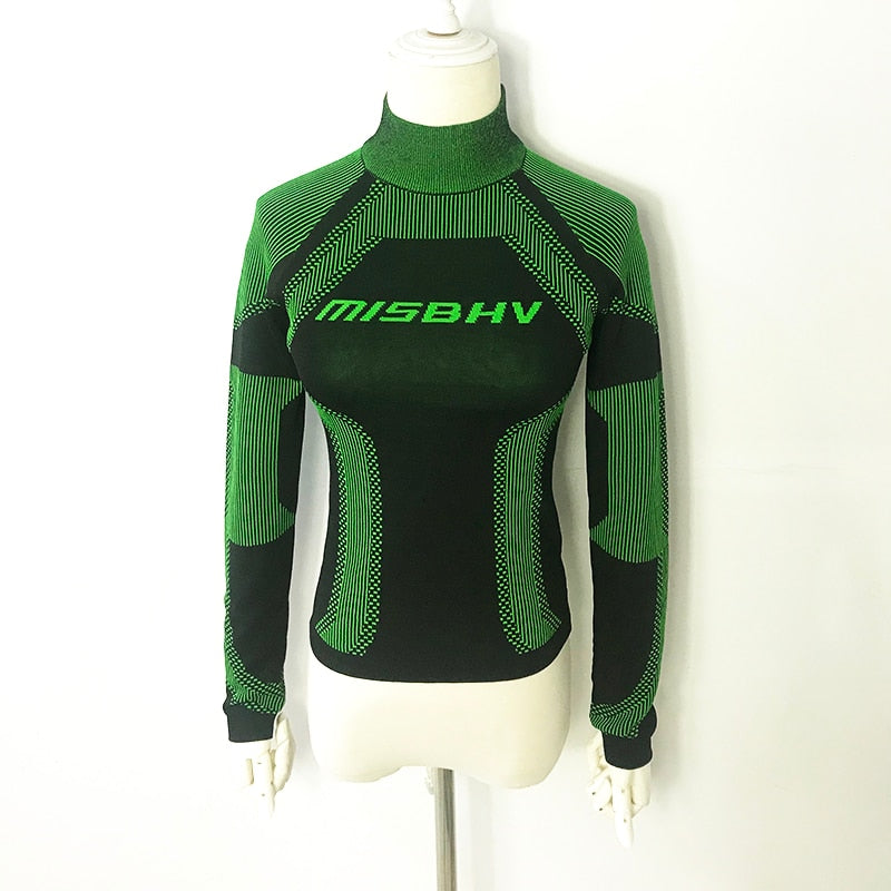 Turtleneck  Long Sleeve Sport Top