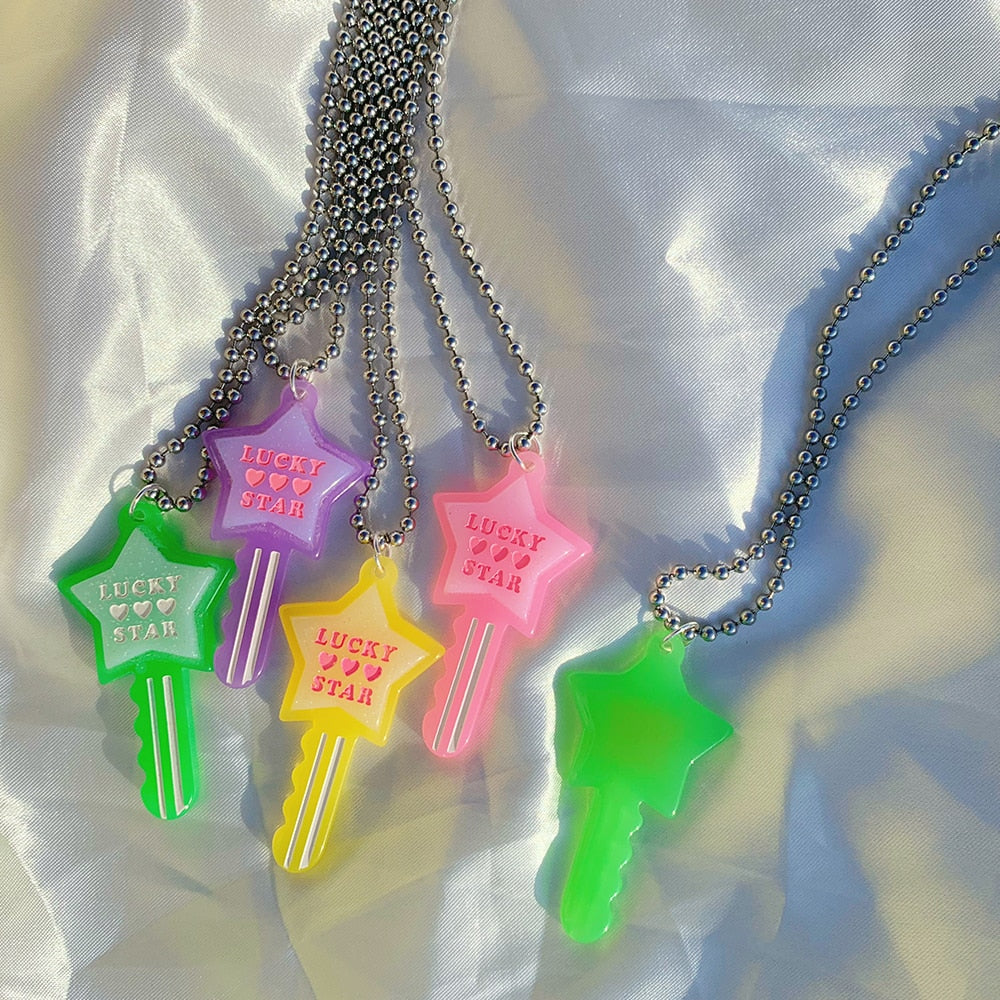 Lucky Star Key Necklace