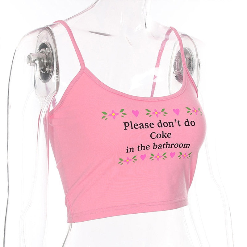 Please Don't Do Coke Cami Top