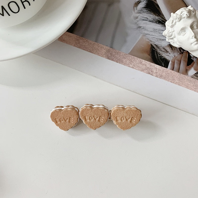 Biscuit Cookie Hair Clip