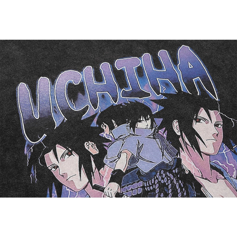 Uchiha Sasuke Distressed Tee