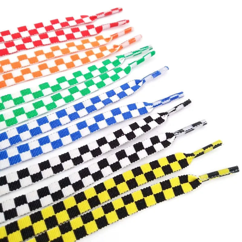 110cm 1pair Checkered Shoelace