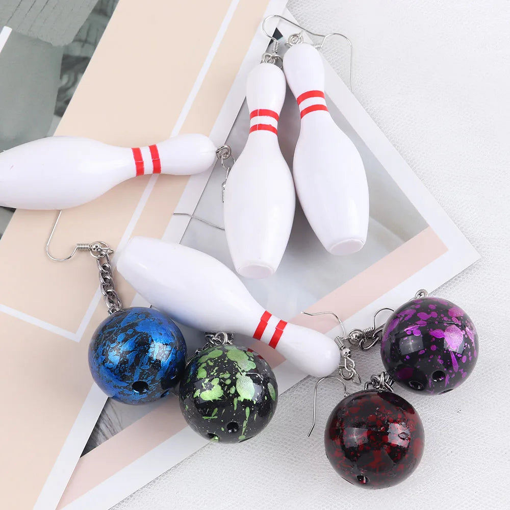 Bowling Earrings
