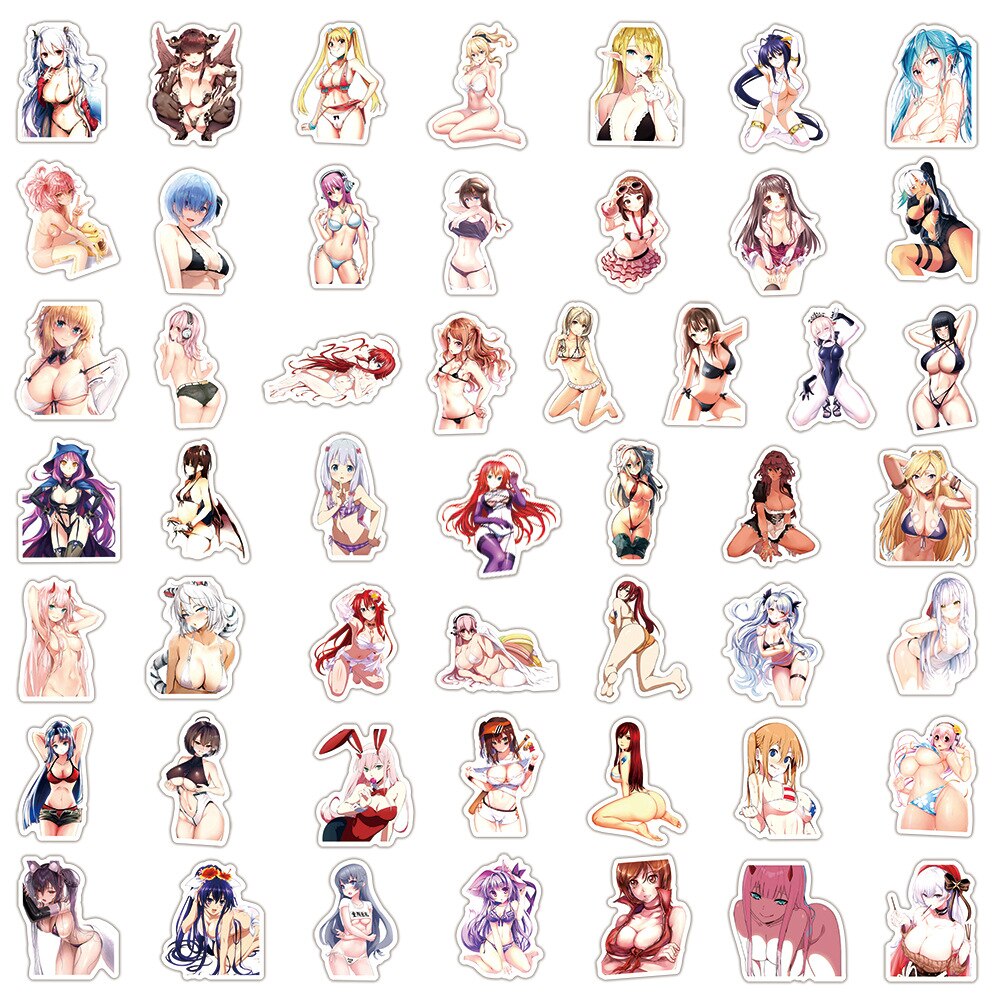 Sexy Anime Stickers 10/30/50/100PCS