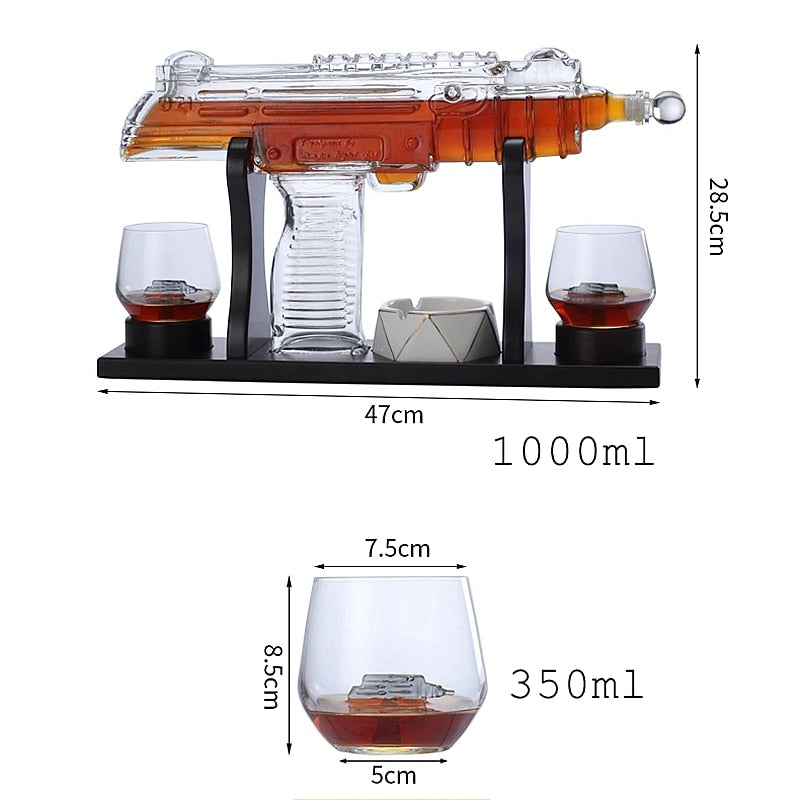 Submachine Gun Water Decanter Set