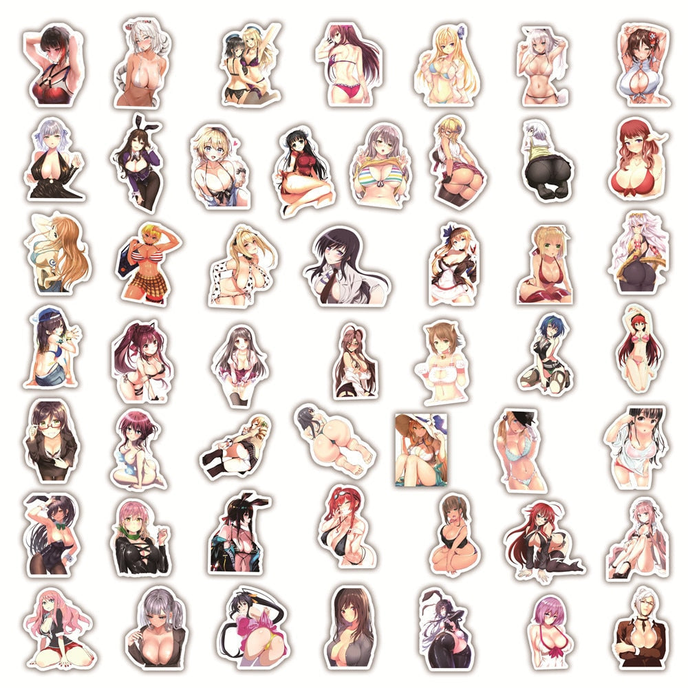 Sexy Anime Stickers 10/30/50/100PCS