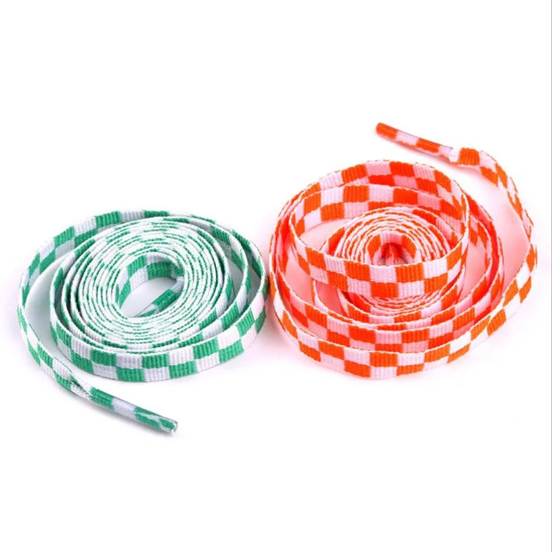 110cm 1pair Checkered Shoelace