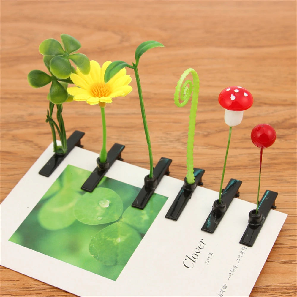 5Pcs Bean Sprouts Hair Clips