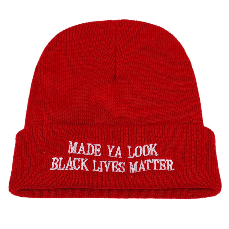 MADE YA LOOK BLACK LIVES MATTER Beanie