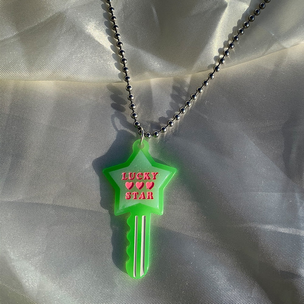 Lucky Star Key Necklace