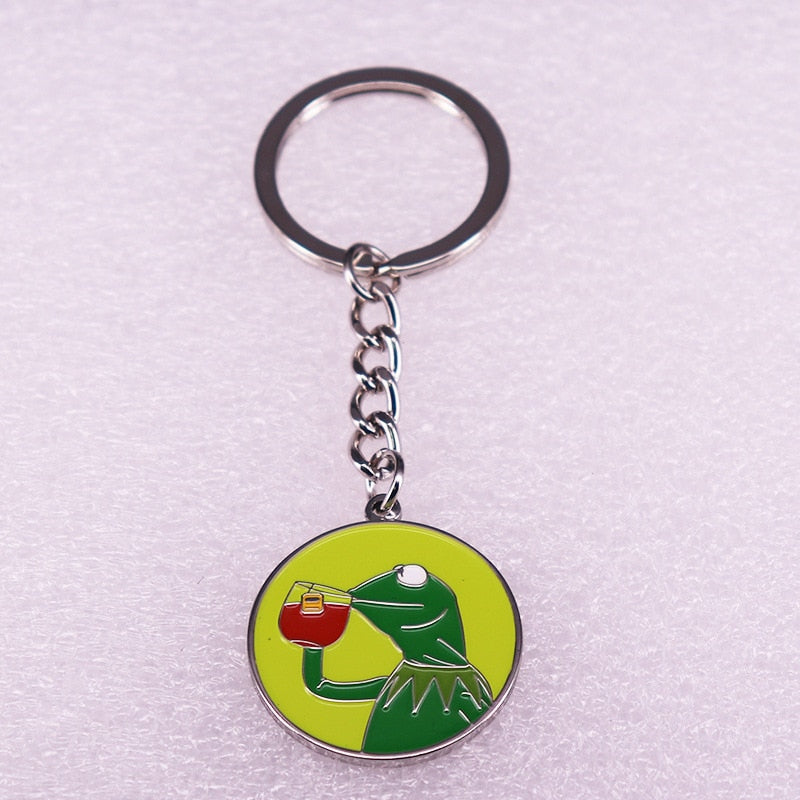 Pepe + Kermit Pins & Keychains
