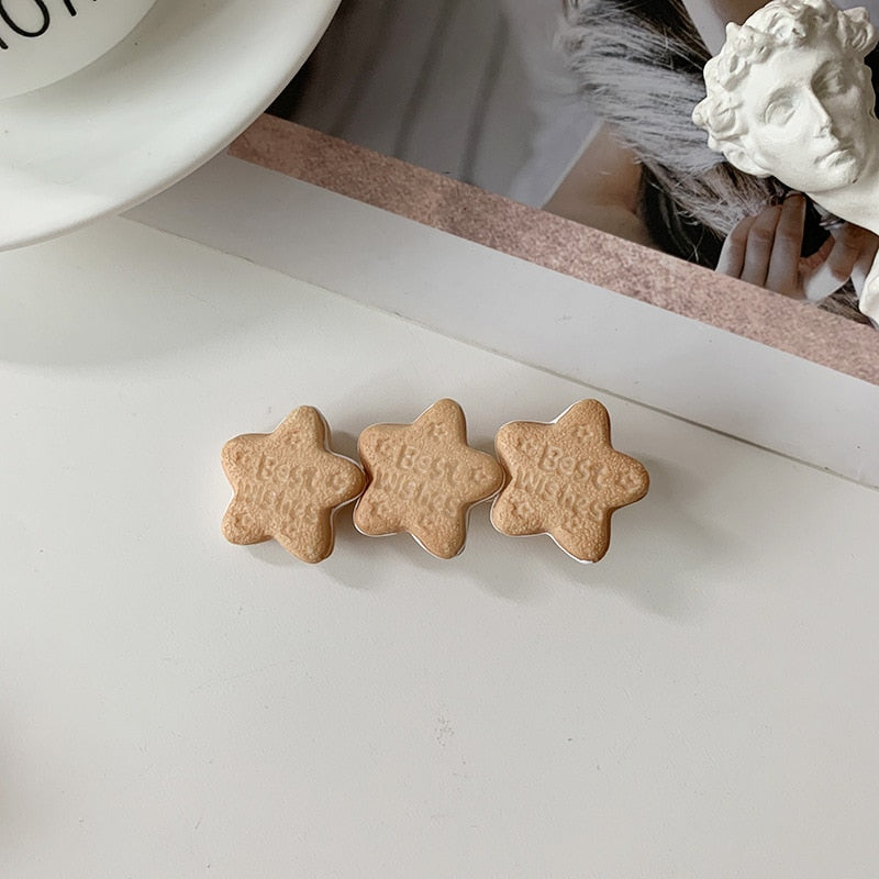 Biscuit Cookie Hair Clip