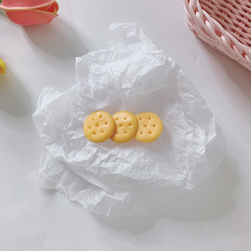 Biscuit Cookie Hair Clip