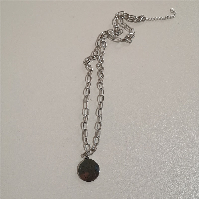 Silver Hearts Necklace Set