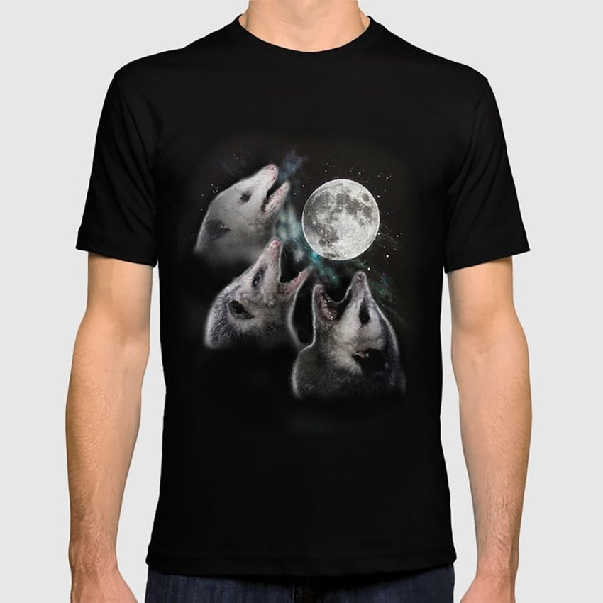 3 Possums Howling Moon Tee