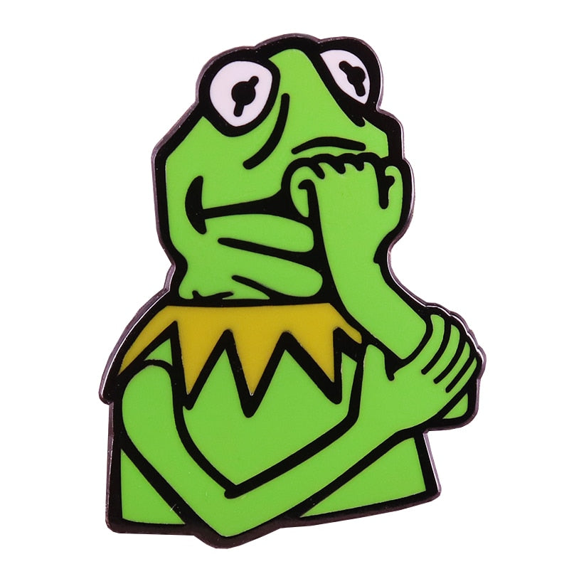 Pepe + Kermit Pins & Keychains