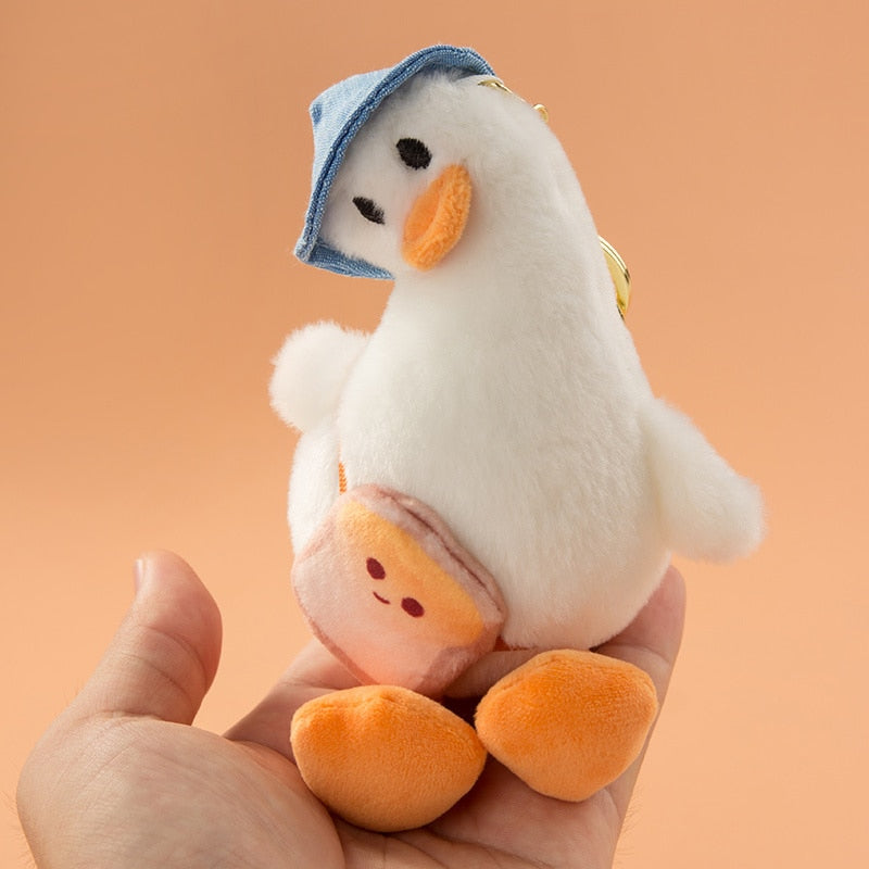 Curved Neck Duck Keychain