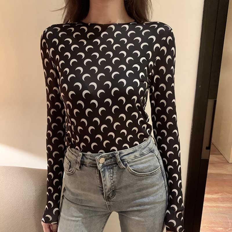 Half Moon Mesh Top