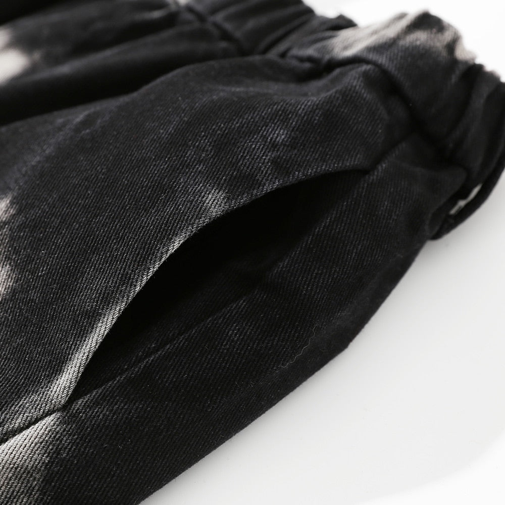 Bleach Splattered Dyed Trousers