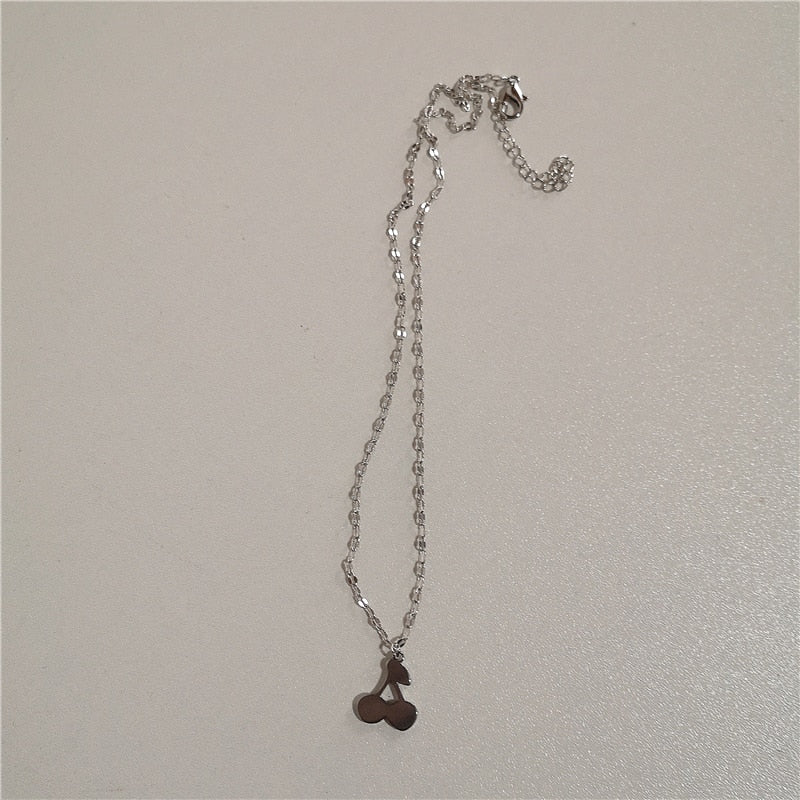 Silver Hearts Necklace Set