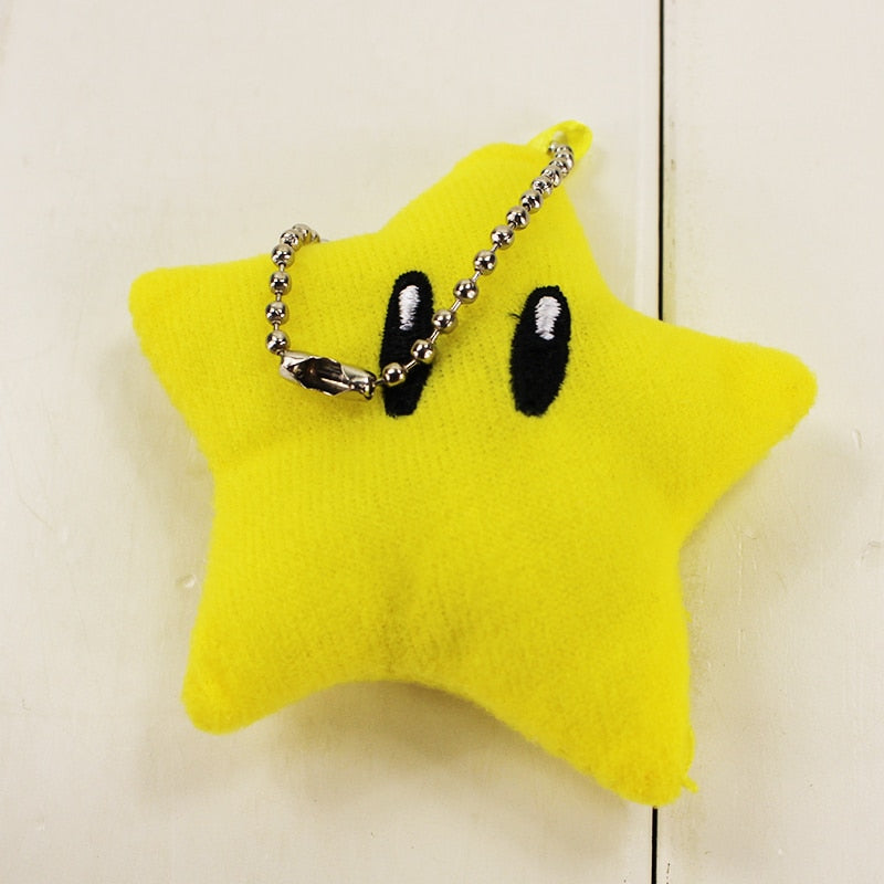Mario Invincibility Star Keychain