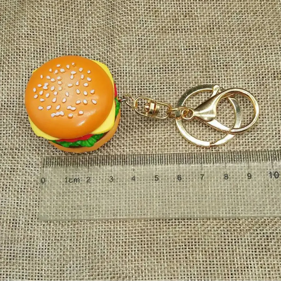 Simulation Hamburger Key Chain