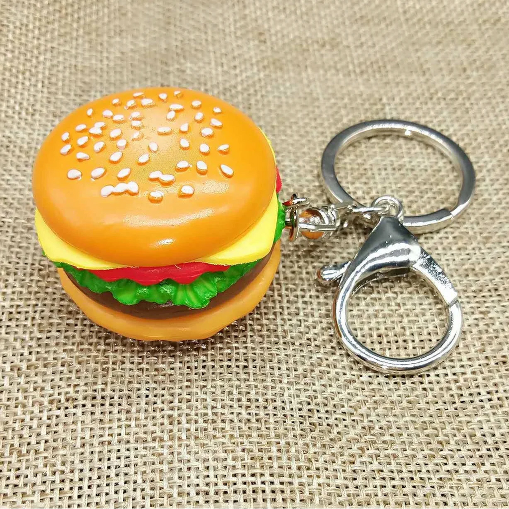 Simulation Hamburger Key Chain