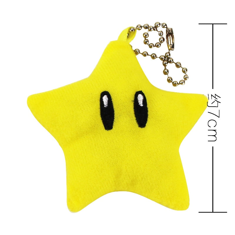 Mario Invincibility Star Keychain