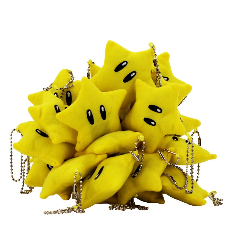 Mario Invincibility Star Keychain