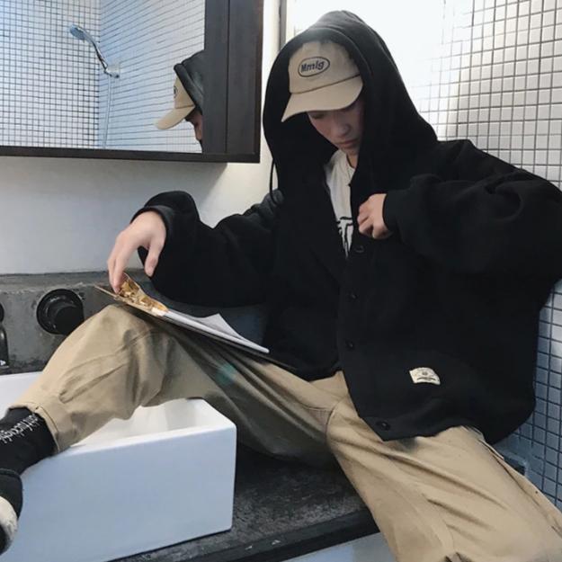 Basic Button Up Hoodie