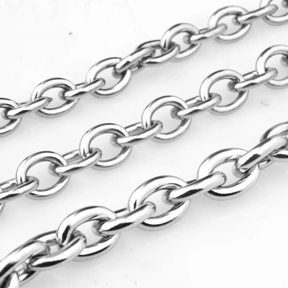 7"-40" Stainless Steel O Link Chain