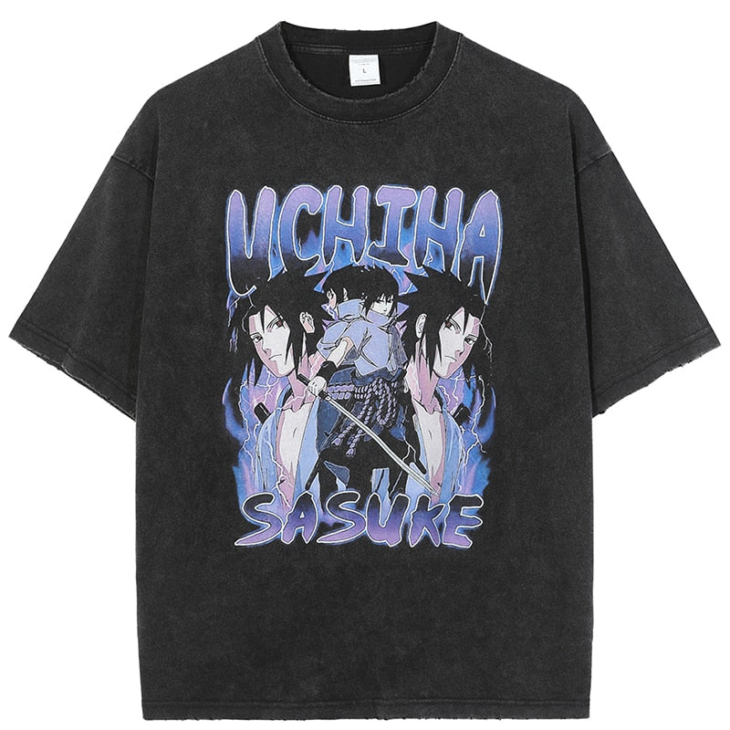 Uchiha Sasuke Distressed Tee