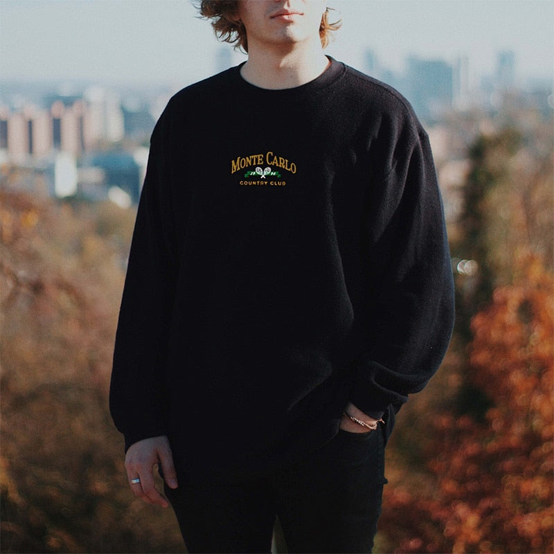 Monte Carlo Country Club Embroidered Sweatshirt