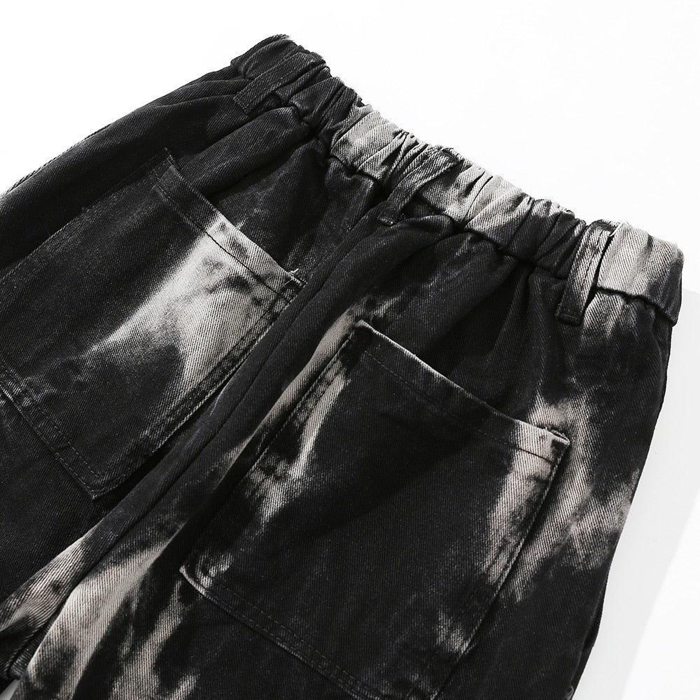 Bleach Splattered Dyed Trousers