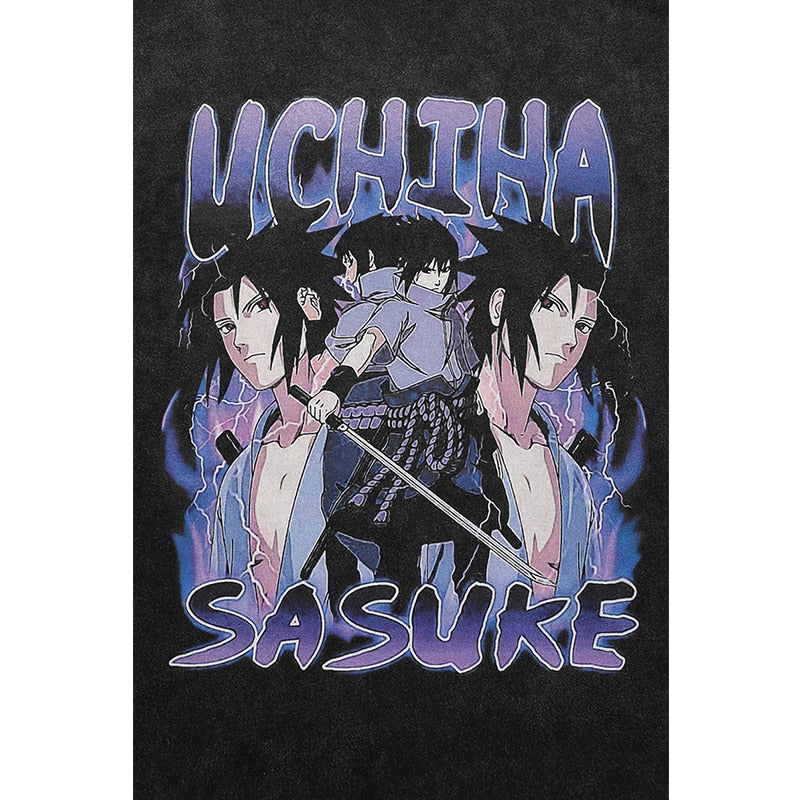 Uchiha Sasuke Distressed Tee