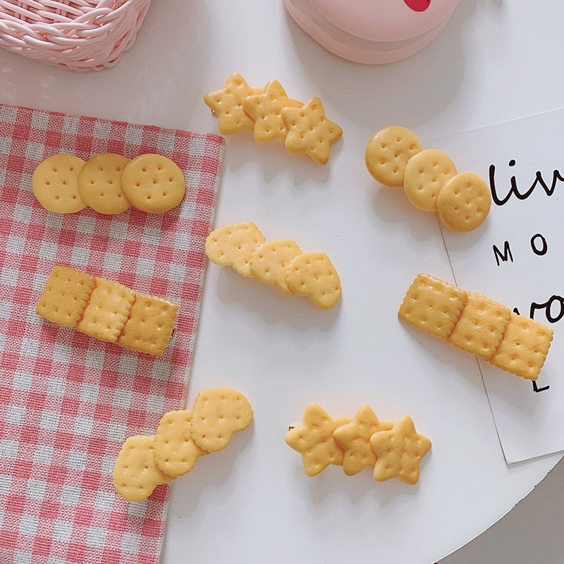 Biscuit Cookie Hair Clip