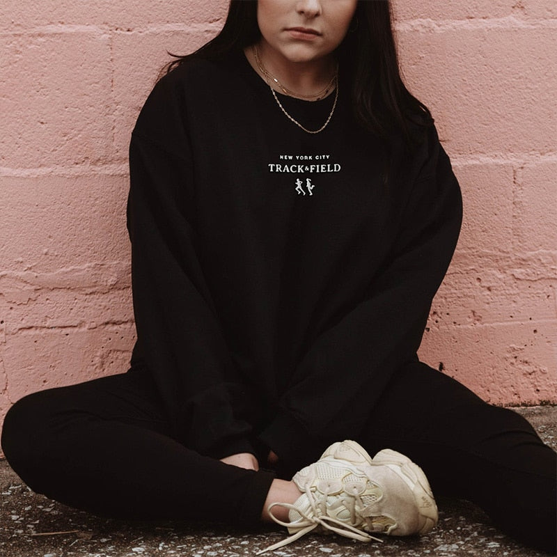 New York City Track and Field Embroidered Sweatshirt