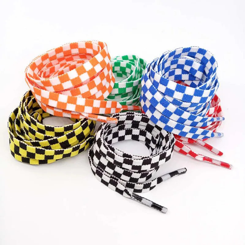 110cm 1pair Checkered Shoelace