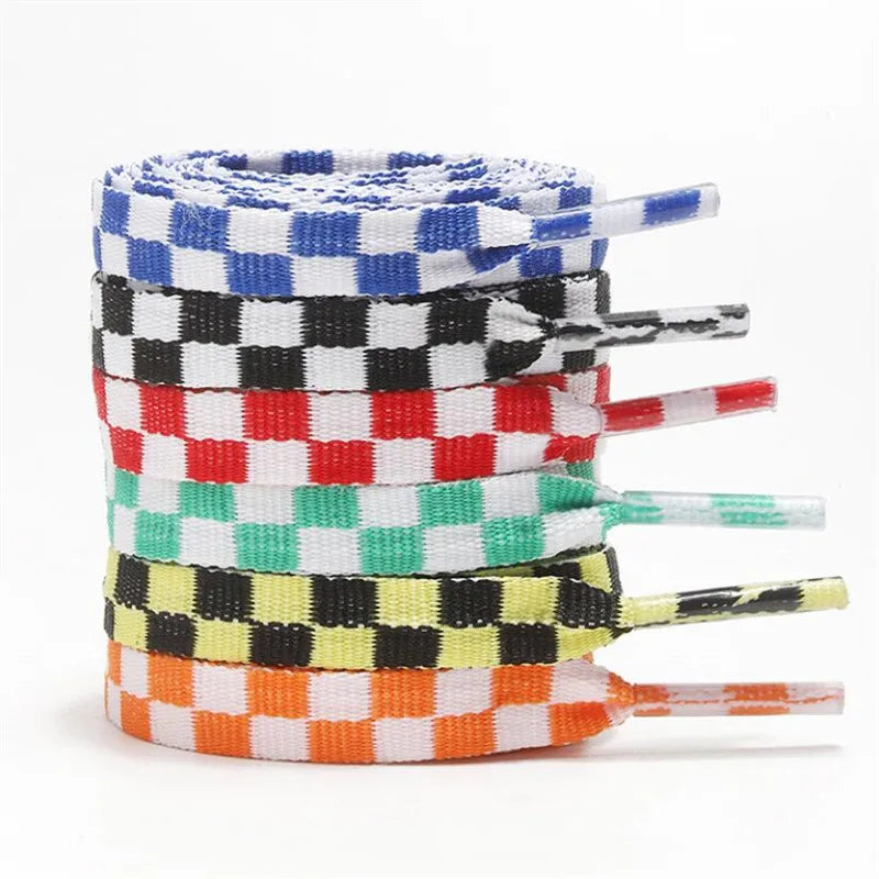 110cm 1pair Checkered Shoelace
