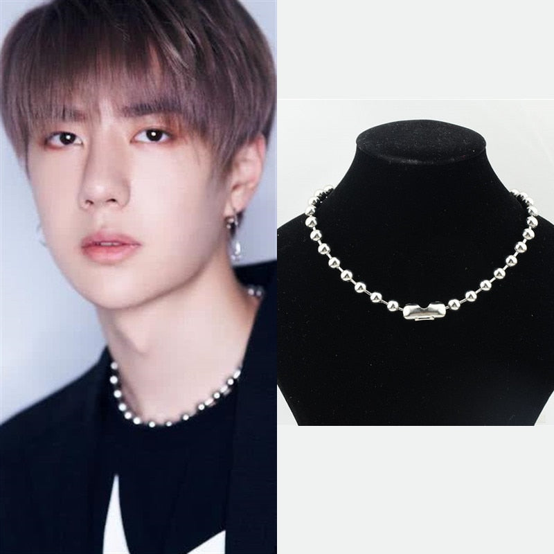 Hollow Beaded Choker Chain