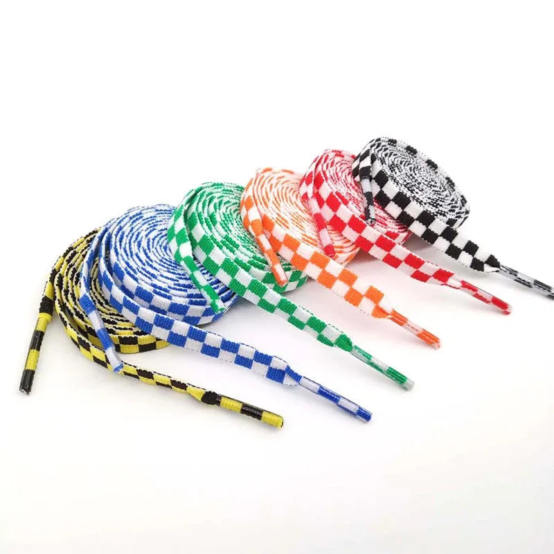 110cm 1pair Checkered Shoelace