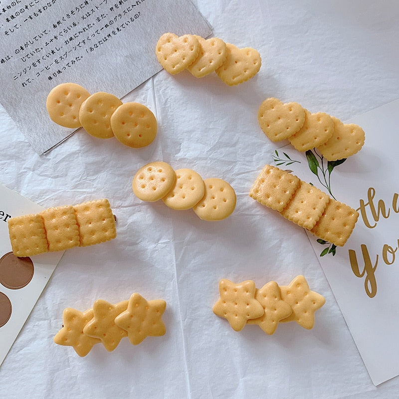 Biscuit Cookie Hair Clip