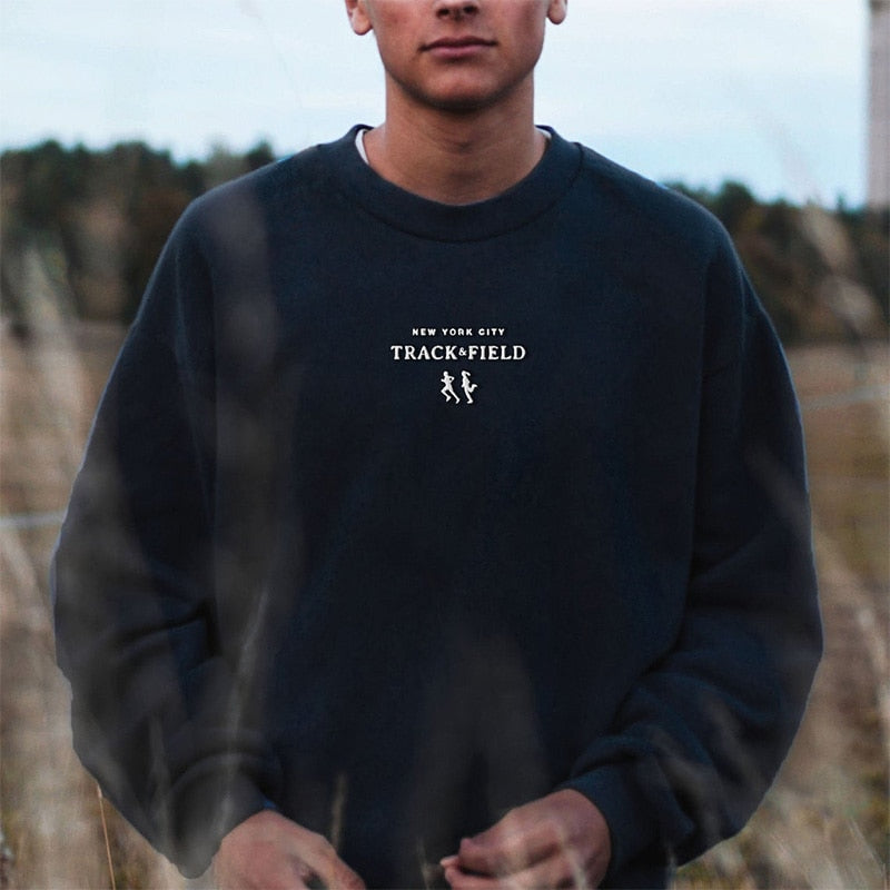 New York City Track and Field Embroidered Sweatshirt